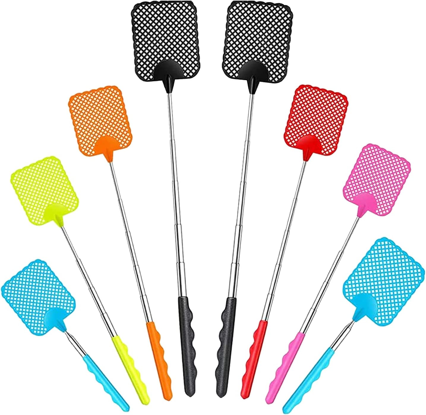 Fly Swatter, Telescopic Fly Swatter, Portable Fly Swatters Set with