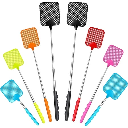 Extendable Fly Swatter Racket Fly Swatter, Telescopic Fly Swatter, Large Extendable Fly Swatter, with ...