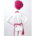 thumbnail image 3 of Aislor Kids Girls Boys Cotton Adjustable Apron and Chef Hat Set with Pockets for Kitchen Cooking Baking Wear Gardenin Rose Red M, 3 of 7