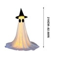 thumbnail image 3 of Uxgjfwu Glowing Eyed Ghost Light 7FT USB Remote Spirit with Hat, Telescoping Stake for Scary Porch Decoration (2PC), 3 of 7