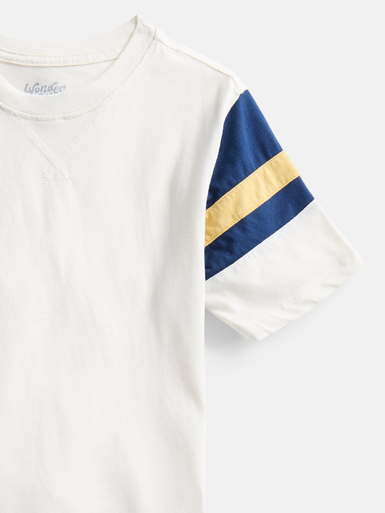 Wonder Nation Boys Football Tee with Short Sleeves, Sizes 4-18