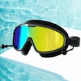 thumbnail image 2 of Gafas de natación para adultos con montura grande y gafas de natación antivaho Tapones para los oídos para hombres y mujeres, 2 of 5