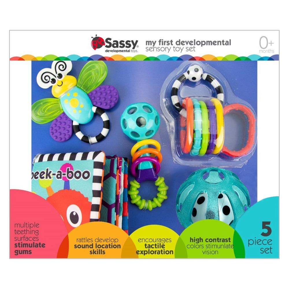 Sassy Toy Baby Kid Child ClanKing Rings Observe Rattle Phone Pretended Play Toys 