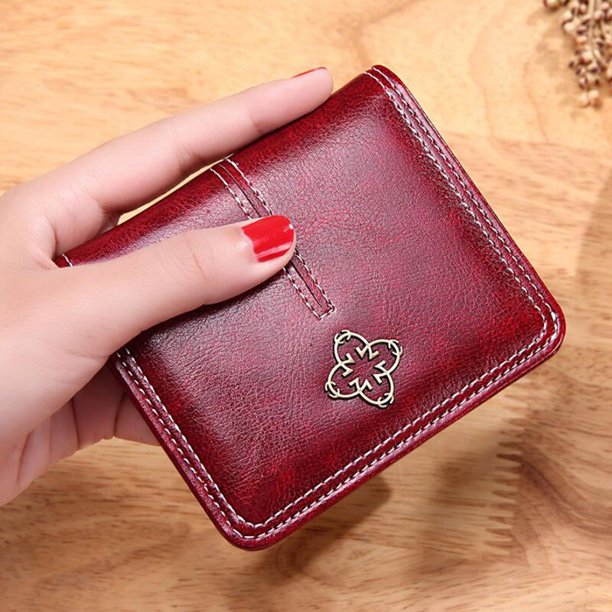New Leather Women Wallet Hasp Small and Slim Coin Pocket Purse Women Wallets Cards Holders Luxury Brand Wallets Designer Purse qym unisex