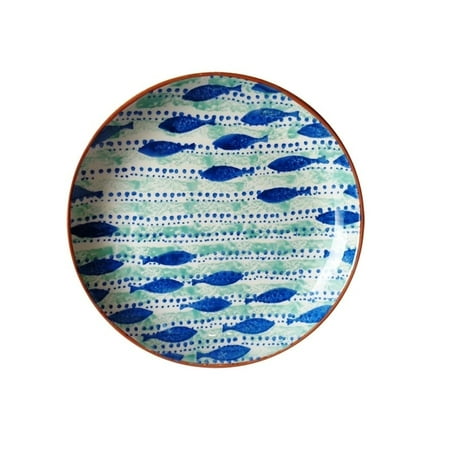 Incl Coupe - Euro Ceramica Inc. Euro Ceramica Pescador 15-inch Round Coupe Platter