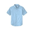 thumbnail image 4 of Port Authority W809 Short Sleeve SuperPro React Twill Shirt, Cloud Blue, M, 4 of 5