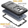 thumbnail image 2 of Compatible with LG V30S ThinQ Case,V30 Case, V30 Plus Case, V35 ThinQ Case - Full-Body Rugged Belt Clip Holster Kickstand Case Without Built-in Screen Protector Black, 2 of 5