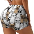 thumbnail image 1 of Fotbe French Bulldog 2 Shorts Sin Costuras – Shorts Deportivos de Cintura Alta para Mujer, Elásticos para Gimnasio, Yoga, Running o Ciclismo-Large, 1 of 8