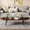 Transparent, variant on Tempered Glass Surface - Metal Leg Support - Living Room Decor - Stable Structure
