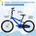 thumbnail image 4 of hykolity 20" Kids Bike Boy Bicycle for 7-13 Years Old Children Height 48-62 inch Cycling Coaster Brakes Outdoor Sport Bikes Blue, 4 of 7