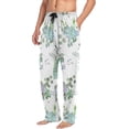 thumbnail image 5 of Succulent Eucalyptus Geometric Mens Pajama Pants Sleepwear Lounge Men's Pajama Bottoms Gift for Family, 5 of 7