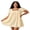 Yellow, variant on Women's Plus Size Dress Casual Stylish Solid Color Bows Square Neck Short Sleeve Mini Dress