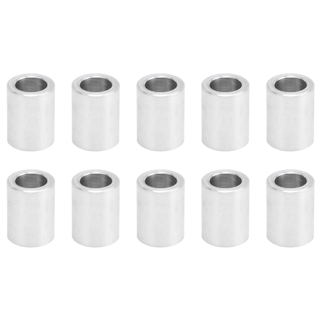 Round Spacers, Easy Replace Lightweight Threadless Aluminum Alloy Spacer OD 6mm ID 4mm Support Fittings For Workpiece Connecting Long 7mm