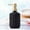 Black, variant on Deeceymbur Glass Soap Dispenser Textu Pump Bottle Shampoo Body Wash Lotion 400ml Leakproof Refillable Bathroom Kitchen Vanity Countertop