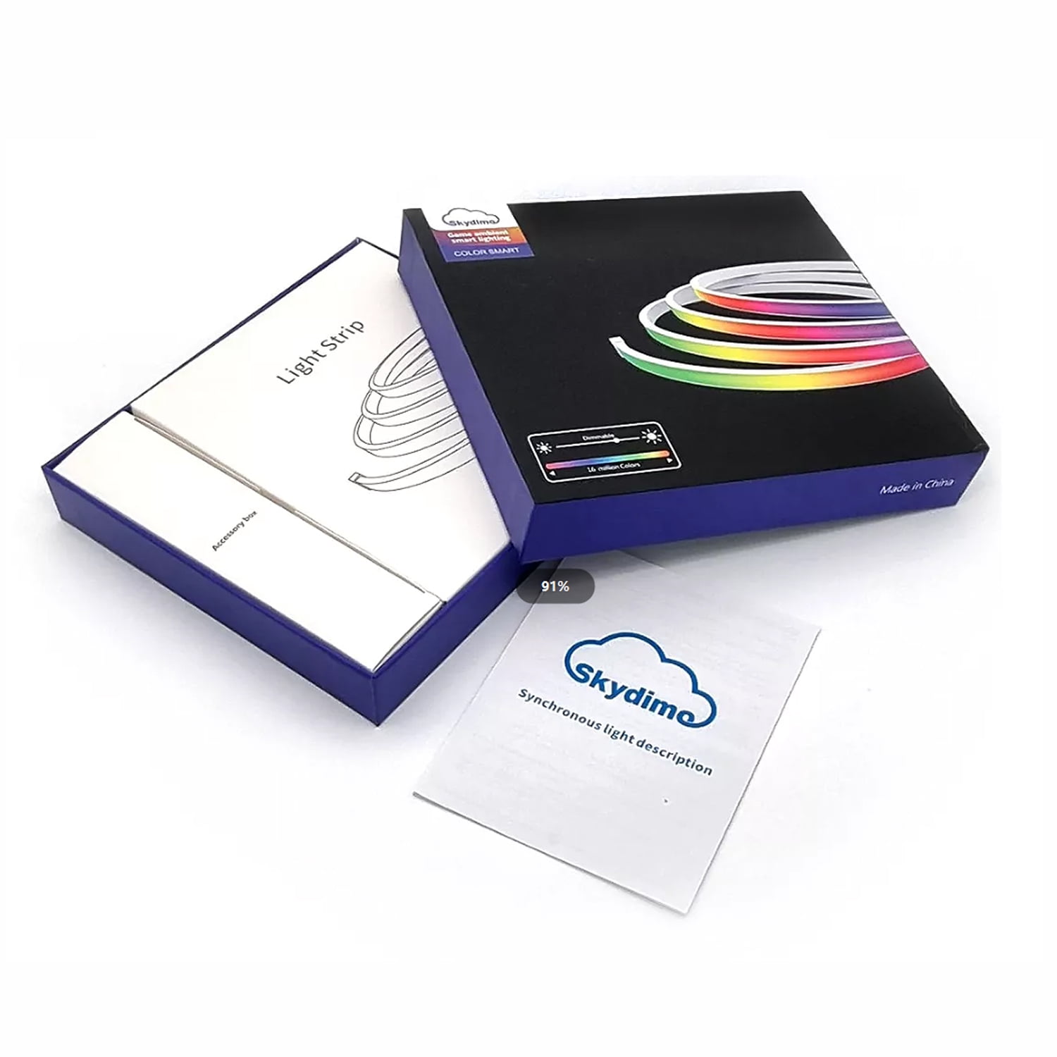 Skydimo Sync RGB Light Strip, 16M Color USB LED for Computer Gaming & Room Decor - Screen/Music Mode