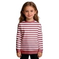 thumbnail image 2 of Tiijoy Boys Striped Crewneck Sweatshirt Kids Casual Long Sleeve Pullover Top, Sizes 3-14, 2 of 6