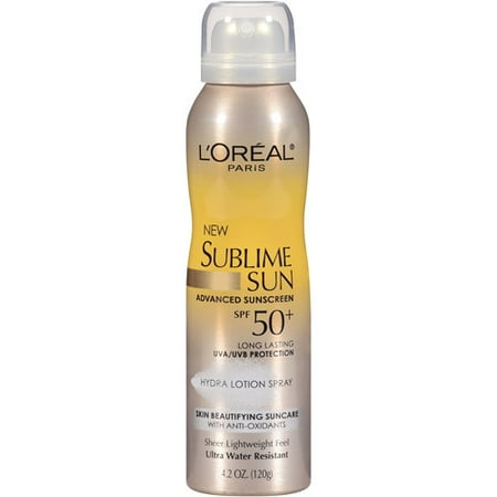 L'Oreal Paris Sublime Sun Body Lotion Spray SPF 50+ 4.2 Ounce