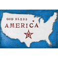 thumbnail image 3 of Kinnison, Carolyn 14x11 Black Modern Framed Museum Art Print Titled - God Bless America (Red, White and Blue), 3 of 5