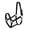 Black, variant on 2-Ply Nylon Pony Halter