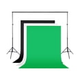thumbnail image 3 of Soporte de fondo Baoblaze Sistema de fondo plegable profesional negro verde y blanco, 3 of 8