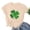 Khaki, variant on Sequin T-Shirt Women Short Sleeve St. Patrick's Day Graphic Ladies Plus Size Tops Shimmer Loose Leisure Tops