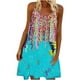 thumbnail image 2 of Vestido HUOGUO de verano para mujer, estampado, casual, sin mangas, 2 of 5