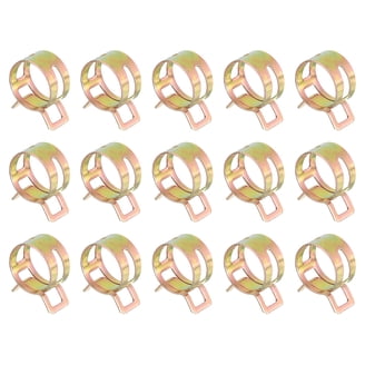 Sourcing Map 10pcs 18mm Spring Band Type Action Fuel/Silicone Vacuum