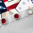 thumbnail image 4 of Manfei Colorful Stars Pattern Blackout Curtains Set of 2 (52x84 Each),American Texas Stars Window Curtains,White Red Blue Curtains and Drapes For Boys Kids,Luxury Bedroom Decor, 4 of 6
