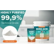Boric Acid Powder 1 lb – 99.9% Pure Fine Powder, Technical Grade
