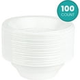 thumbnail image 3 of PLASTICPRO 16 Oz White Plastic Bowls Round Disposable Microwavable Bowls, 100-Pack, 3 of 7