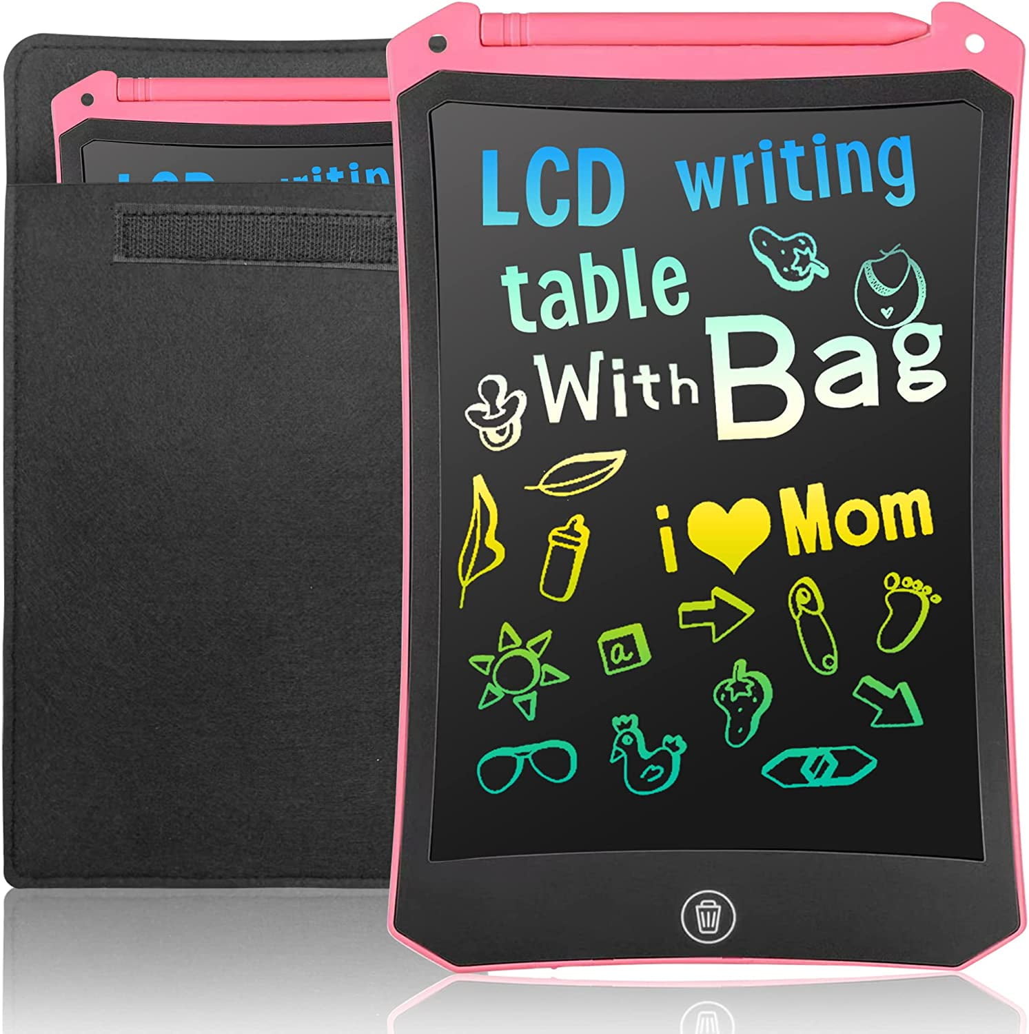 LCD Writing Tablet for Kids Doodle Board with Bag, Electronic Sketch