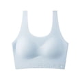 thumbnail image 2 of IVEYRTF Girls Lightweight Training Bra Breathable Design School Daily Wear Comfort Fit Wire Free Light Support Starter Bra(Blue#1,14 Years), 2 of 9