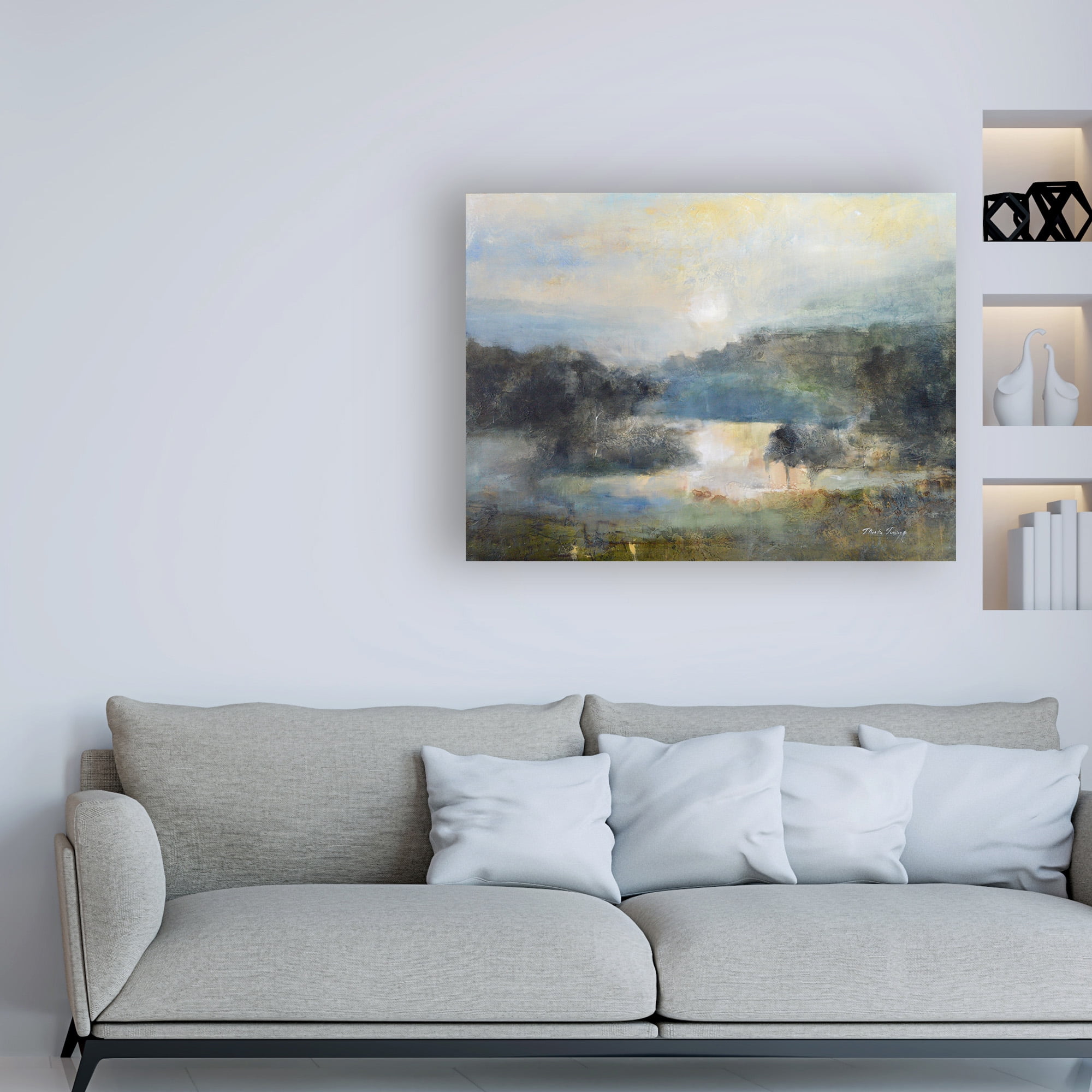 Trademark Fine Art 'Valley Blue' Canvas Art by J Austin Jenning