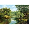 thumbnail image 2 of Davutov, Ilfat 32x23 Black Ornate Wood Framed with Double Matting Museum Art Print Titled - Russian Landscapes I, 2 of 4