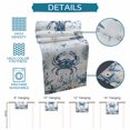 thumbnail image 6 of Blue Crab Coastal Table Runner 60 Inches, Beach Starfish Nautical Coral Botanical Bed Runner Dresser Scarves Tabletop for Indoor Outdoor Parties/Ceremony/Banquet, 13" x 60", 6 of 9