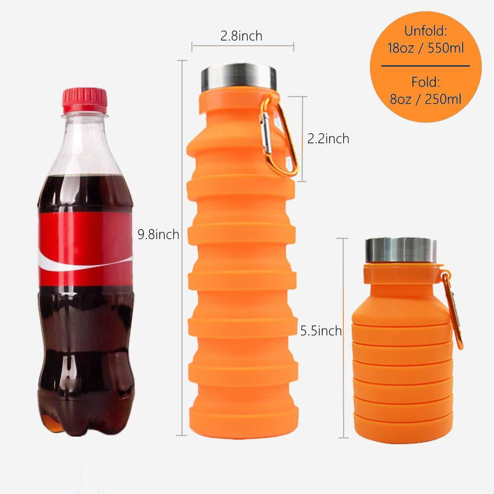 Cute And Collapsible Silicone Water Bottle For Kids – BPA Free