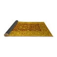 thumbnail image 2 of Ahgly Company Indoor Square Oriental Yellow Industrial Area Rugs, 6' Square, 2 of 4