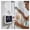 White, variant on Futurismo Waterproof Shower Phone Holder with 360° Rotation, Angle Adjustable, Enhanced Sound Quality, Wall Mounted Phone Holder for Bathroom Mirror Bathtub Kitchen, Up to 7 Inch