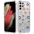 thumbnail image 1 of Mystic Eyes Clear Case for Samsung Galaxy S21 Ultra,Aesthetic Art Design Case for Men Women,Unique Trendy Transparent TPU Bumper Case Cover, 1 of 5