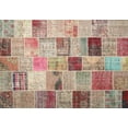 thumbnail image 1 of Ahgly Company Indoor Rectangle Contemporary Rust Pink Patchwork Area Rugs, 5' x 7', 1 of 6