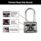 thumbnail image 4 of Candado de Acero Inoxidable Master Lock 1SSKADLF para Exteriores con Llave, 4 of 7