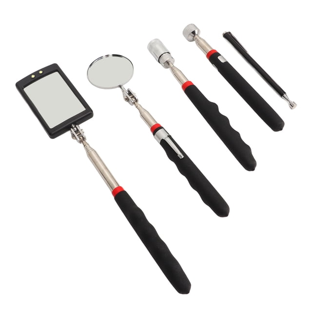Pick Up Tool Kit, 5pcs Easy Operation Portable Durable Wide Application Telescopic Pickup Tool For Maintenance