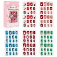 thumbnail image 1 of Halloween Navidad Niños Uñas Postizas Prepegamento Cubierta Completa Stick On Nails Press On Nails Para Niñas 120 Uds matsuzay HA043384-02, 1 of 6