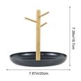 thumbnail image 3 of Gumesh Wood Key Tray for Entryway Table, Jewelry Tray, Catchall Tray with Stand Hanging Organizer, for Rings, Phone, Bracelets Watches, 3 of 6