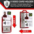 thumbnail image 3 of ID Stronghold RFID Blocking Badge and ID Holders, Polycarbonate Red, 4" x 2-3/8" x 5/16", 3 of 5