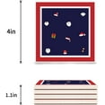thumbnail image 3 of FMSHPON Merry Christmas Set of 6 Coaster for Drinks, Absorbent Ceramic Stone Coasters Cup Mat with Cork Base for Home Kitchen Room Coffee Table Bar Decor, 3 of 4