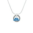 thumbnail image 2 of Delight Jewelry Silvertone Royal Blue ''Big Sister'' with Heart Miracles Ring Charm Necklace, 18", 2 of 4