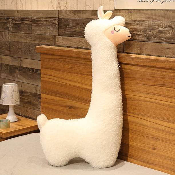 Cojín de alpaca Alpaca Gift Side Sleeper Pillow para niñas y niños (130 cm blanco) Ehuebsd libre de BPA