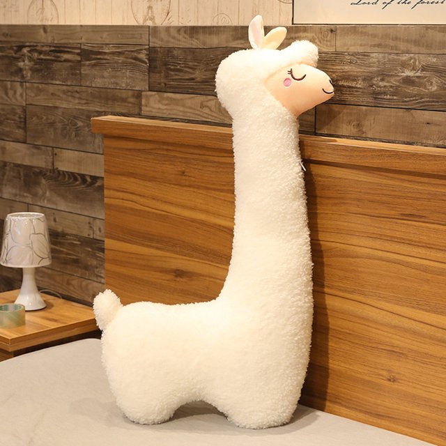 Cojín de alpaca Alpaca Gift Side Sleeper Pillow para niñas y niños (70 cm blanco) Ehuebsd libre de BPA
