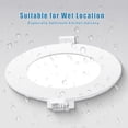 thumbnail image 2 of GCN LIGHT 4 Inch Wet Location Dimmable LED Recessed Pot Light 3CCT Ideal for Bathrooms Kitchens Balconies and Under Eave, 2 of 7